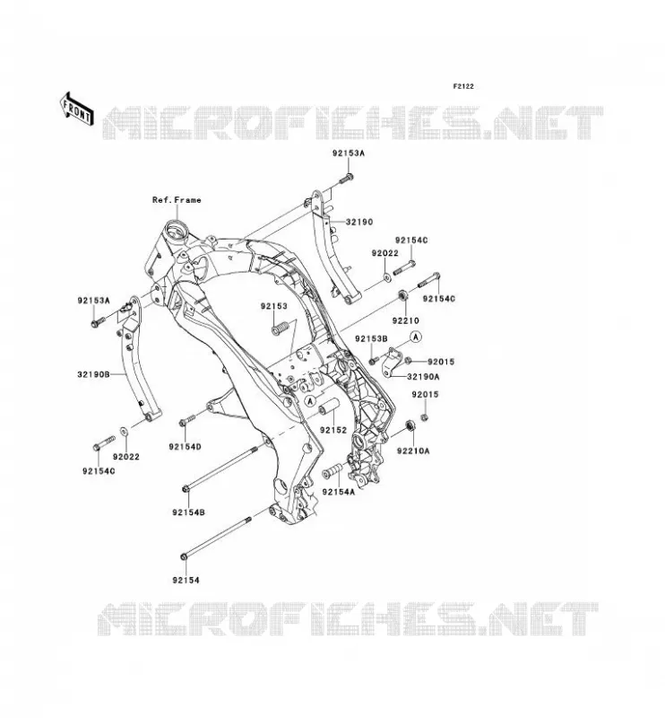 MONTAJE DEL MOTOR Kawasaki MOTOS 1000 2011 Z1000  ZR1000DBF