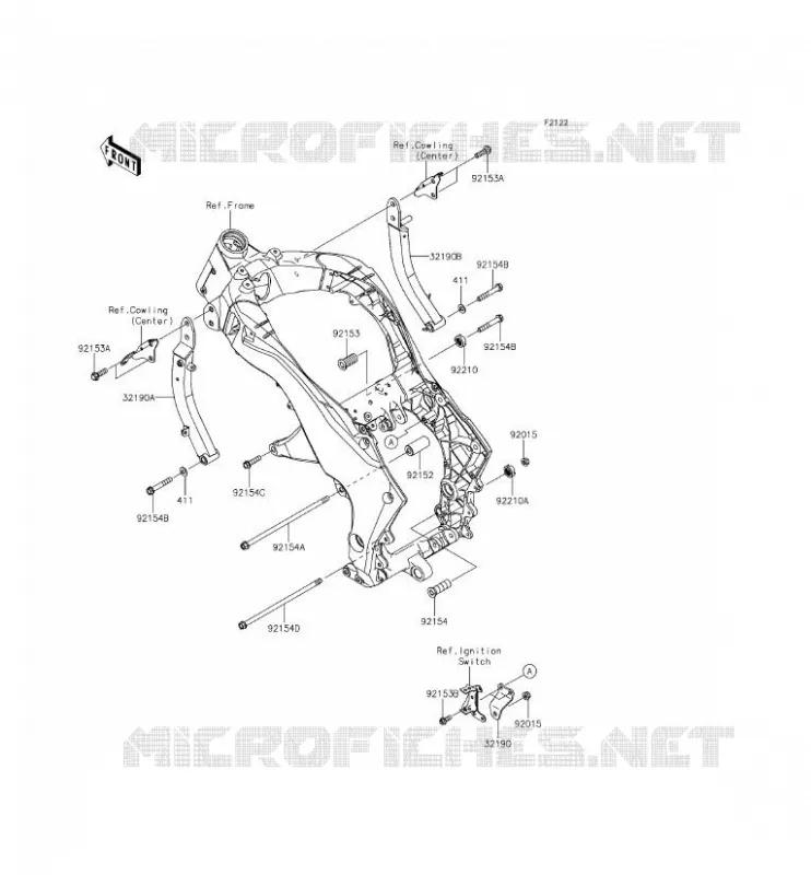 MONTAJE DEL MOTOR Kawasaki MOTOS 1000 2014 Z1000 ABS  ZR1000GEF