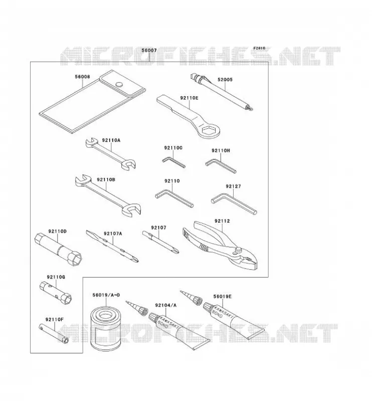 HERRAMIENTA Kawasaki MOTOS 1200 2003 ZZR1200  ZX1200-C2H