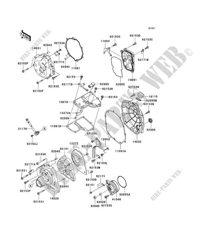 Cubiertas del motor para Kawasaki ZZR1400 ABS 2011