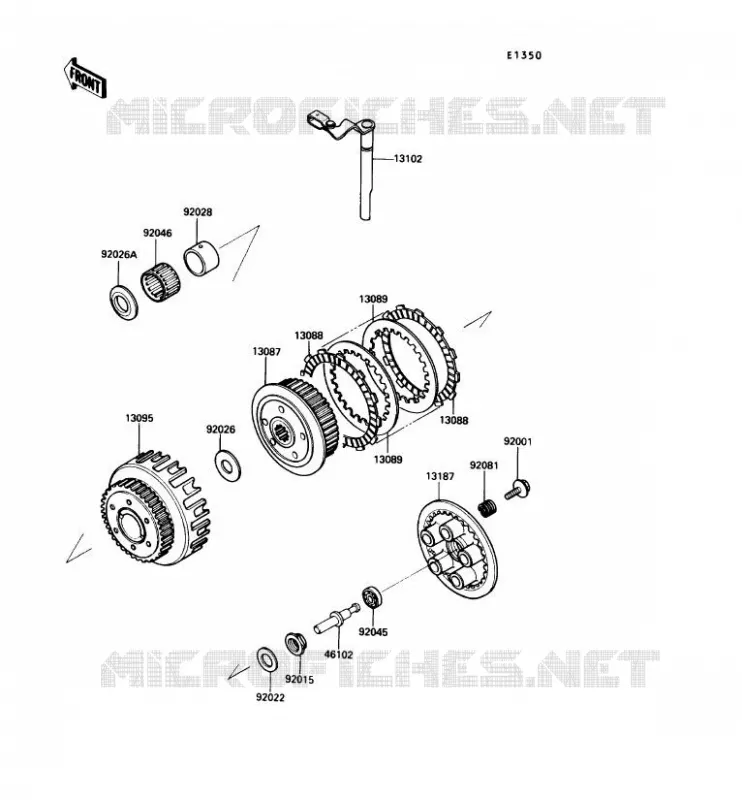 EMBRAGUE Kawasaki MOTOS 600 1989 GPX600R  ZX600-C2