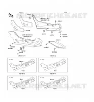 CUBIERTAS LATERALES   TAPA CADENA para Kawasaki ZZR600 1992