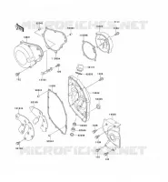 Cubiertas del motor para Kawasaki ZZR600 1992
