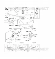 DEPÓSITO DE COMBUSTIBLE para Kawasaki ZZR600 1992