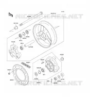 HUB TRASERO para Kawasaki ZZR600 1992