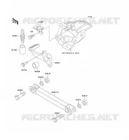 PEDAL DE FRENO para Kawasaki ZZR600 1992