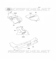 PEGATINA(ROUGE) para Kawasaki ZZR600 1992