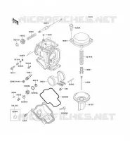 PIEZAS DE CARBURADOR para Kawasaki ZZR600 1992