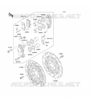 PINZA DELANTERA para Kawasaki ZZR600 1992