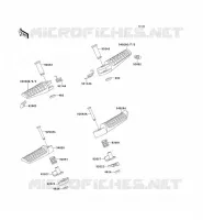 REPOSAPIÉS para Kawasaki ZZR600 1992