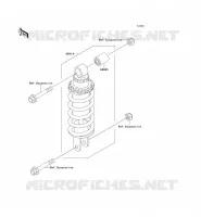 SUSPENSIÓN   AMORTIGUADOR para Kawasaki ZZR600 1992