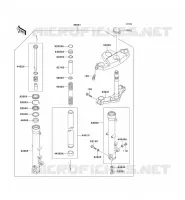 TENEDOR FRONTAL para Kawasaki ZZR600 1992