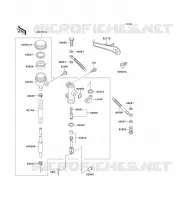 TRASERO CILINDRO MAESTRO para Kawasaki ZZR600 1992