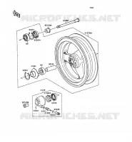 BUJE DELANTERO para Kawasaki ZXR750 1989