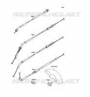 CABLES para Kawasaki ZXR750 1989