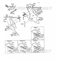CARENADO INFERIOR para Kawasaki ZXR750 1989