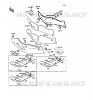 CUBIERTAS LATERALES   TAPA CADENA para Kawasaki ZXR750 1989