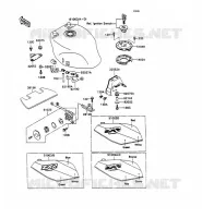 DEPÓSITO DE COMBUSTIBLE para Kawasaki ZXR750 1989