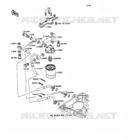 FILTRO DE ACEITE para Kawasaki ZXR750 1989