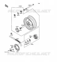 HUB TRASERO para Kawasaki ZXR750 1989