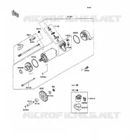 MOTOR DE ARRANQUE para Kawasaki ZXR750 1989