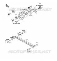 PEDAL DE FRENO para Kawasaki ZXR750 1989