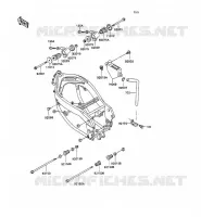 Piezas de casco (COUVERTURE) para Kawasaki ZXR750 1989