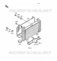 RADIADOR DE ACEITE para Kawasaki ZXR750 1989