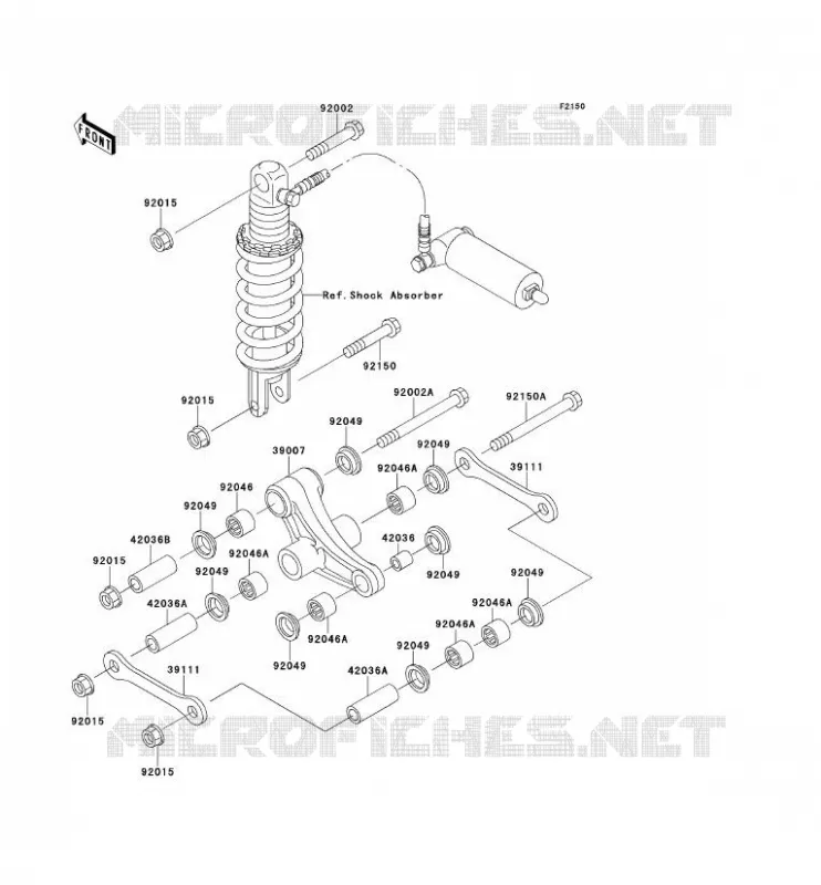 SUSPENSIÓN Kawasaki MOTOS 900 1997 NINJA ZX-9R  ZX900-B4