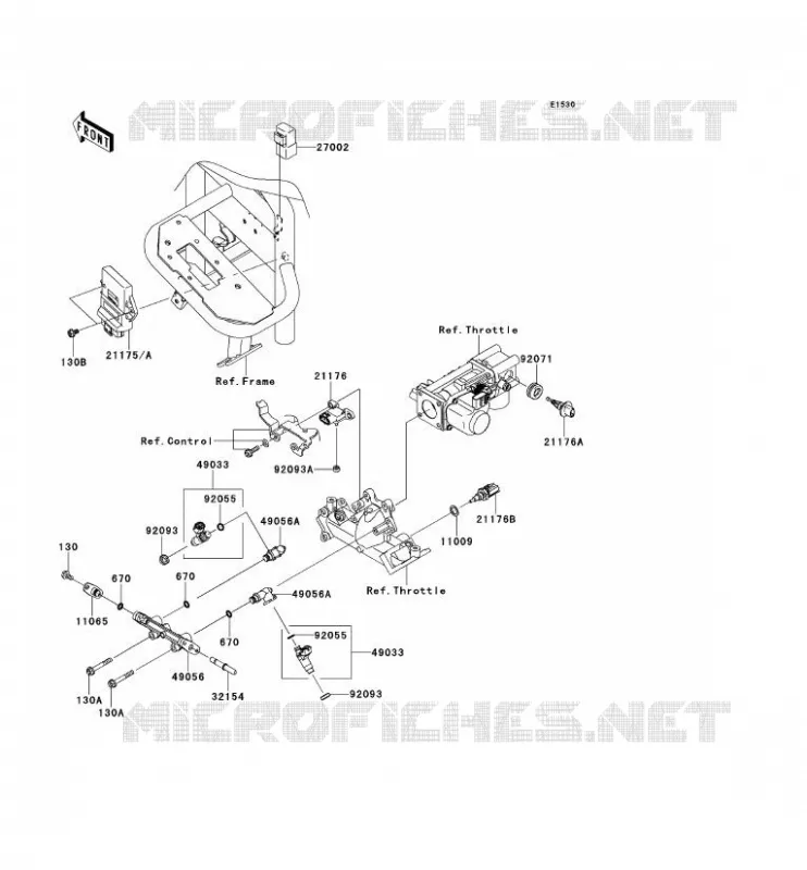 INYECCIÓN DE COMBUSTIBLE Kawasaki SSV 620 2011 MULE 4000  KAF620PBF