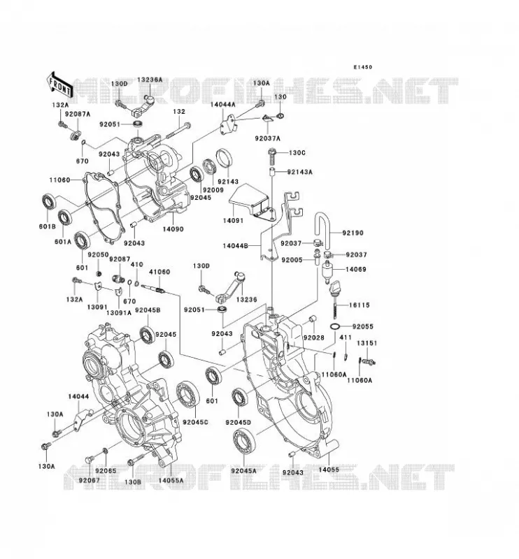 EJE - engranaje final Kawasaki SSV 950 2010 MULE 4010 TRANS 4X4 DIESEL  KAF950HAF