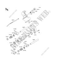 ENGRANAJE CAMBIO DEL TAMBOR   HORQUILLAS DE CAMBIO para Kawasaki TERYX 4 750 4X4 EPS LE 2012
