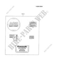 ETIQUETAS para Kawasaki FC MOTORS FC290V