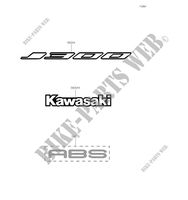 ETIQUETAS(Green)(CKF) para Kawasaki J300 2019