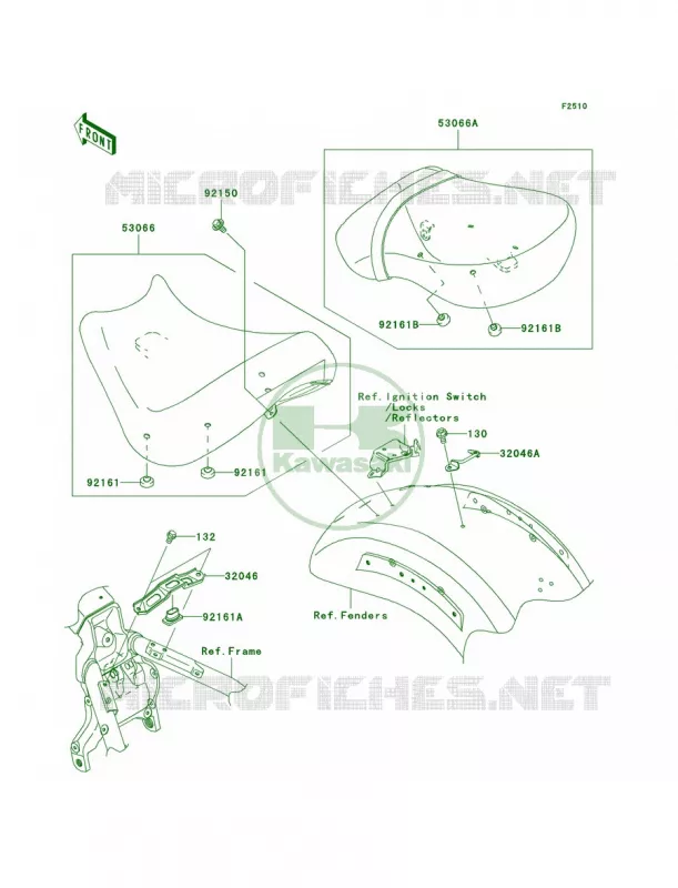Seat Kawasaki MOTOS 2000 2007 Vulcan 2000 Classic  VN2000E7F