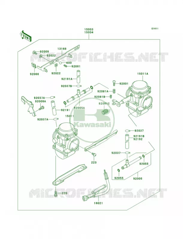Carburetor Kawasaki MOTOS 500 2006 Vulcan 500 LTD  EN500C6F