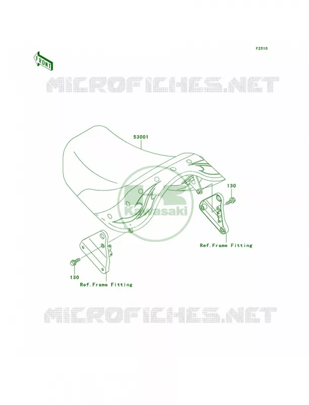 Seat Kawasaki MOTOS 800 2003 Vulcan 800 Drifter  VN800-E3