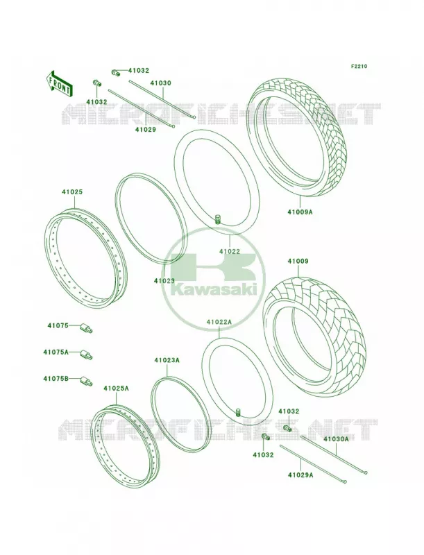 Tires Kawasaki MOTOS 800 2000 Vulcan 800  VN800-A6