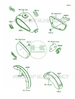 DecalsBronzeRedVN1500 A12 para Kawasaki Vulcan 1500 1999