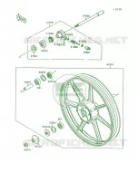 Front Wheel para Kawasaki Vulcan 1500 1999