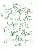 Fuel Evaporative System para Kawasaki Vulcan 1500 1999