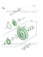 Rear WheelChain para Kawasaki Vulcan 1500 1999