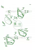 Side Covers para Kawasaki Vulcan 1500 1999