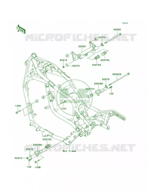 Frame Fittings Kawasaki MOTOS 1500 1996 Vulcan 1500 Classic  VN1500-D1