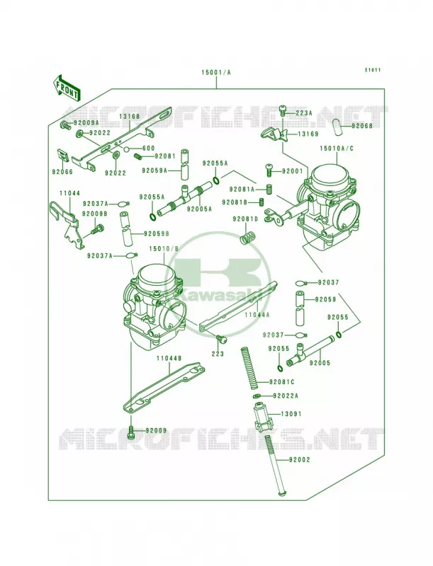 Carburetor Kawasaki MOTOS 500 1993 Vulcan 500  EN500-A4