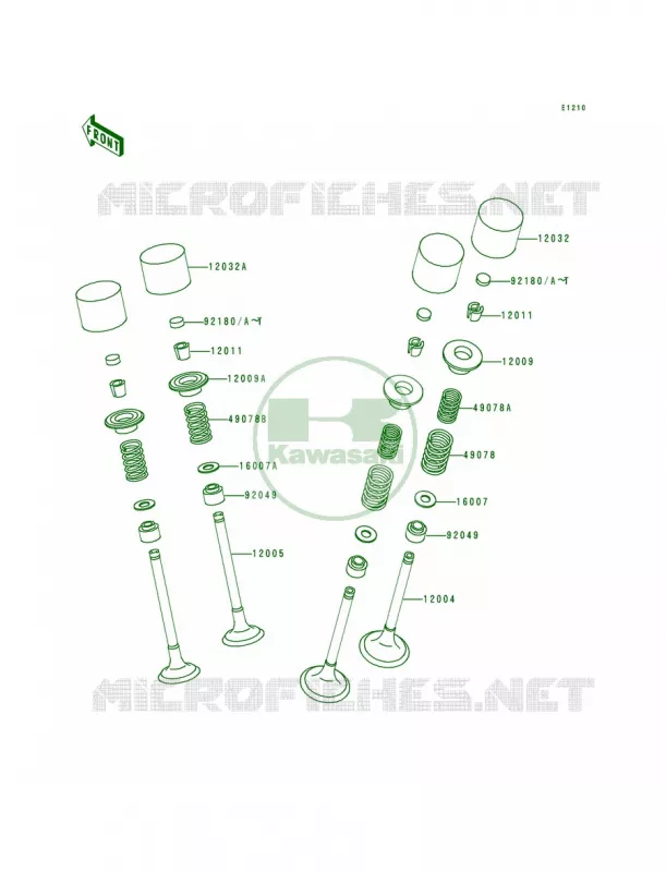 Valves Kawasaki MOTOS 600 1998 Ninja ZX-6R  ZX600-G1