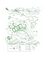 Air Filter para Kawasaki Ninja ZX-7 1992