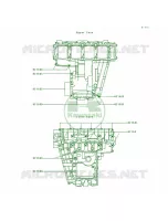 Crankcase Bolt Pattern para Kawasaki Ninja ZX-7 1992