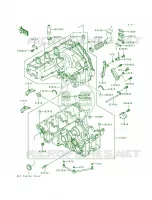 Crankcase para Kawasaki Ninja ZX-7 1992