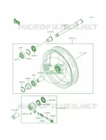 Front Hub para Kawasaki Ninja ZX-7 1992